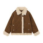 Women's American-style Retro Lamb Wool Coat