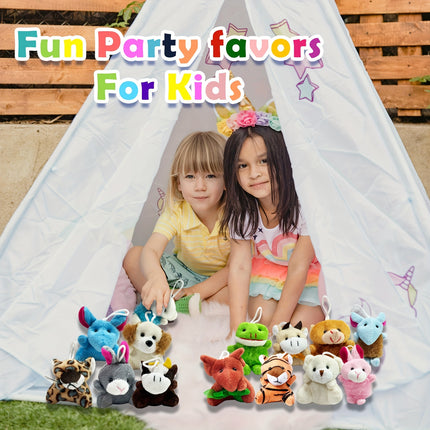 Mini Animal Plush Toy Set 24 Pieces For Kids Party Favors