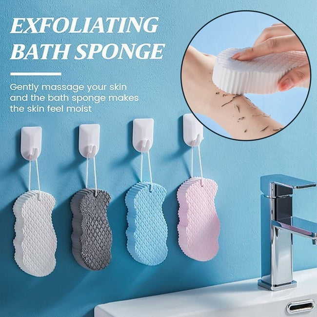 3D Body Rubbing Sponge Fish Scale Pattern Three-dimensional Bath Ball Main Image