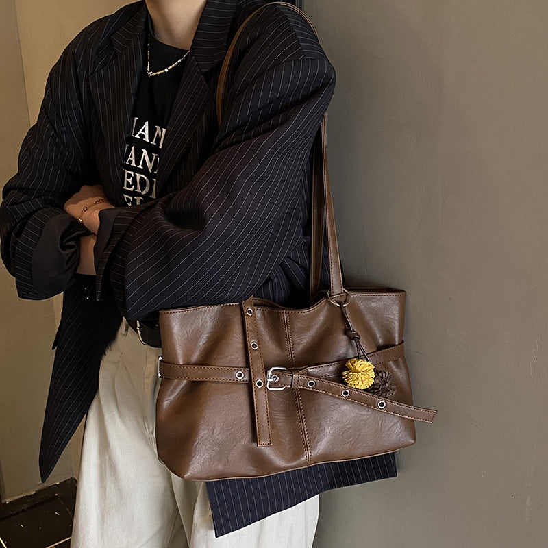 All-match One-shoulder Underarm Retro Commuter Tote