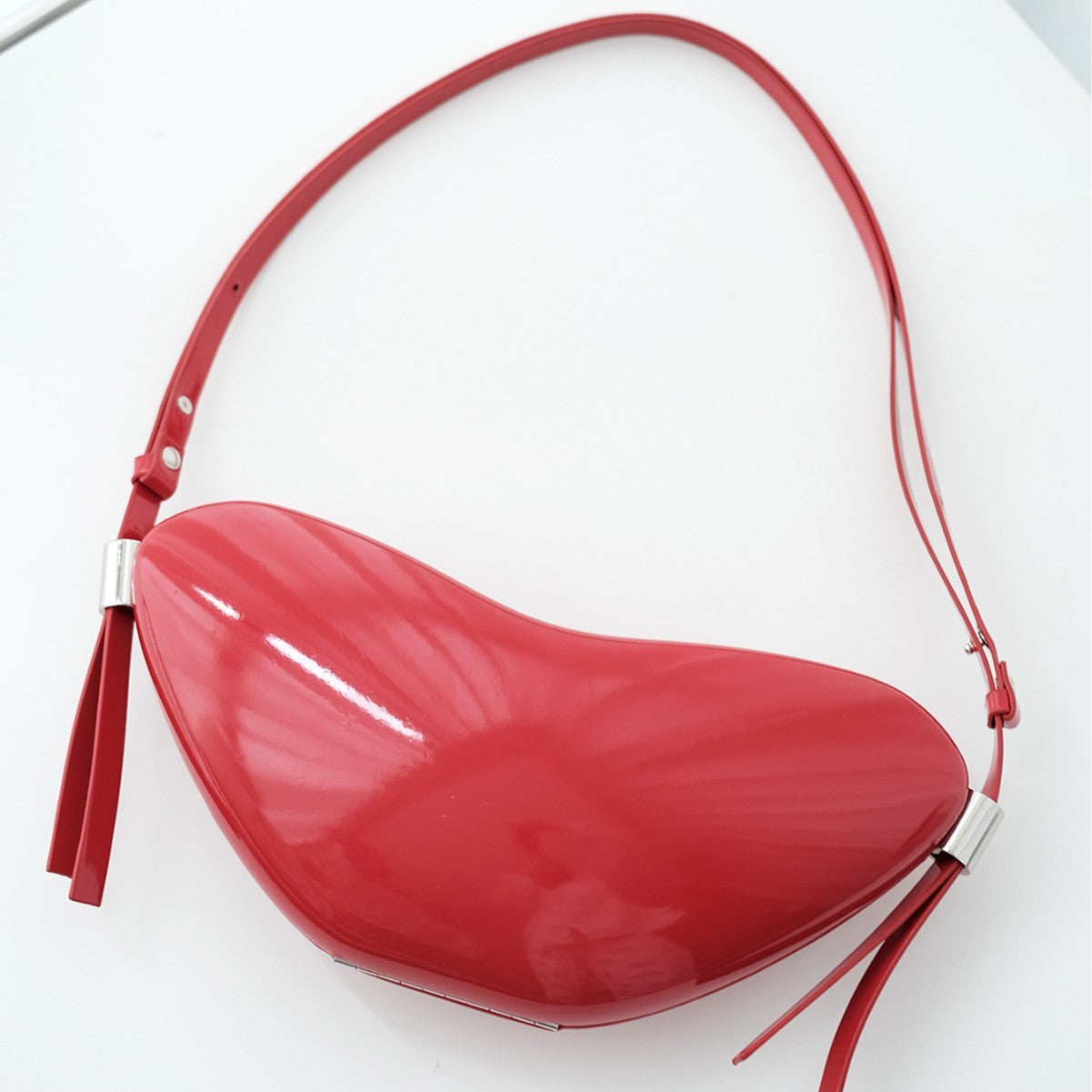 Peach Heart High Sense Girly Simplicity Crossbody Bag