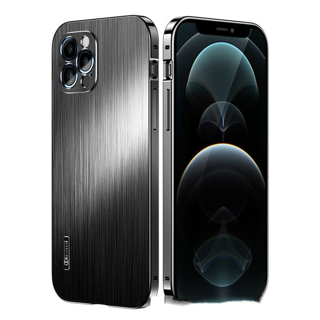 Suitable For All Inclusive Metal Shatter Resistant Brushed Sleeves For  Mobile Phone Cases Main Image