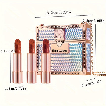 Starlight Bright Velvet Lipstick Three Pack Matte Red