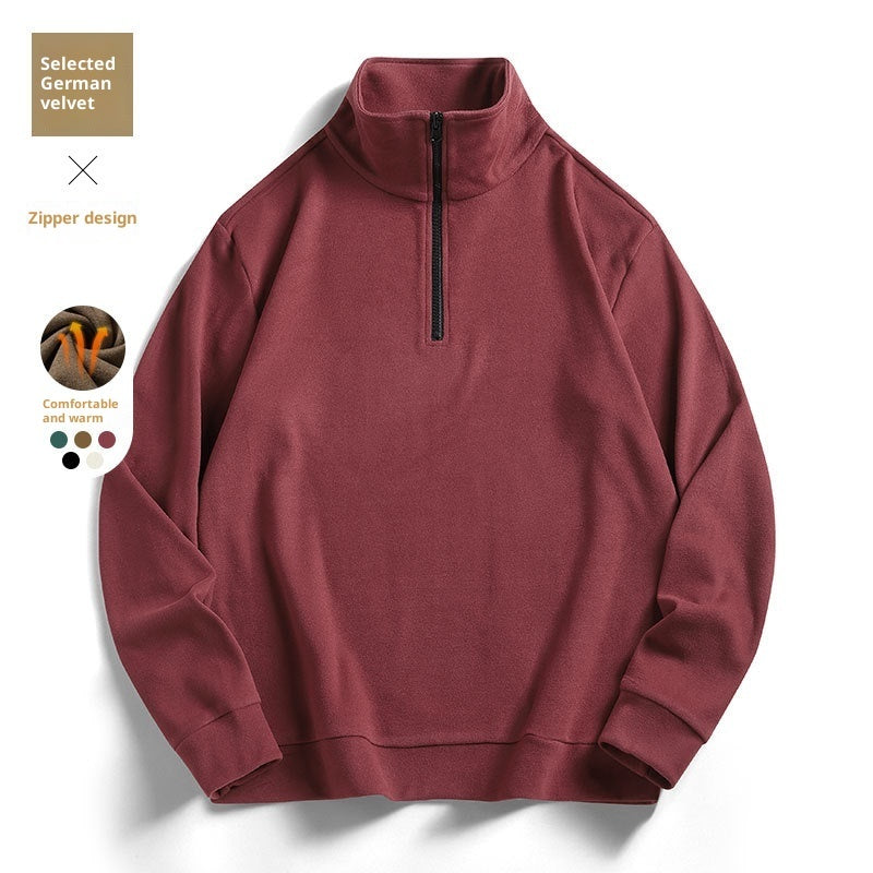 Loose All-match Dralon Bottoming Shirt Warm Long Sleeve T-shirt