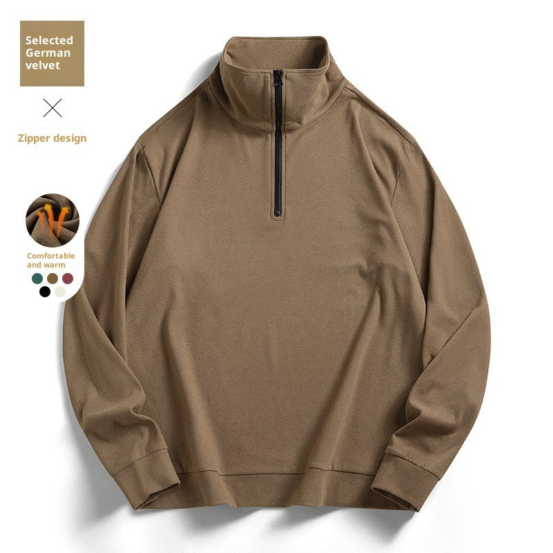 Loose All-match Dralon Bottoming Shirt Warm Long Sleeve T-shirt