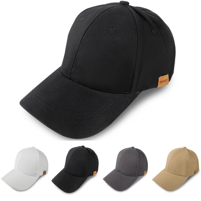Mens Lightweight Cotton Baseball Cap Adjustable Snapback
