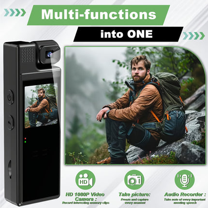 Small Body Camera 180 Degree Rotating Lens Sports Recording