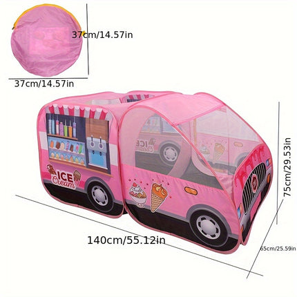 Large Pink Ice Cream Truck Tent No Assembly Required