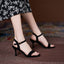 Women's Comfortable Small Size Sandals With Simple High Heel Strap