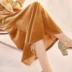 Early Autumn National Style New Fashion Advanced Long Skirt