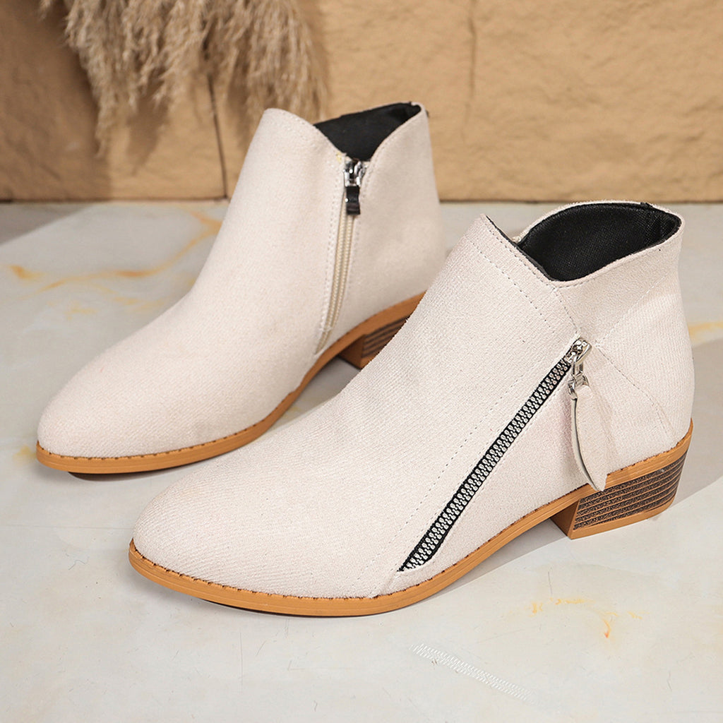 Suede European And American Style Women's Ankle Boots