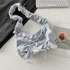 Women's Polyester Pleated Flip Shoulder Bag