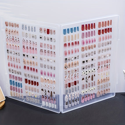 Waterproof Nail Storage Box With 180 Degree Flat Color Board