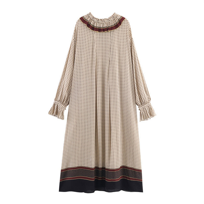 Women's Fashionable Simple Loose Printed Long Dress Main Image