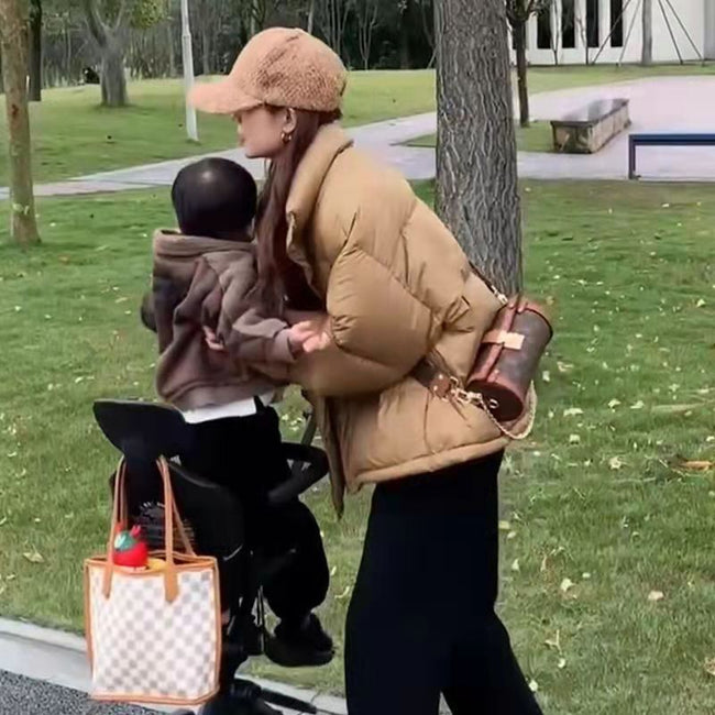 Stand-up Collar Cotton-padded Coat Short Thickened Coat For Women Main Image