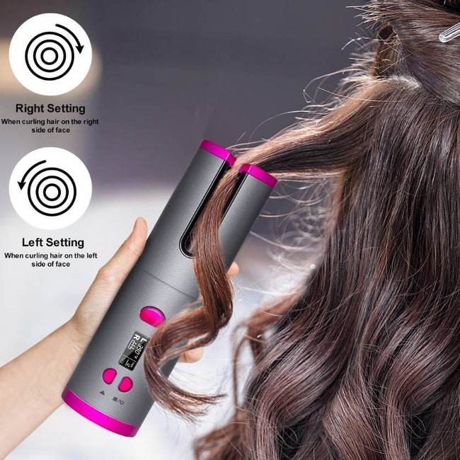 Curling Iron USB Wireless Multifunctional Charging Curler Hover Image