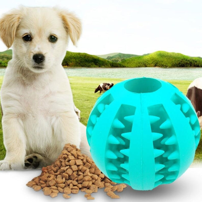 Pet Slow Feeder Dog Toy Cute Funny Rubber Dog Ball Toy Hover Image