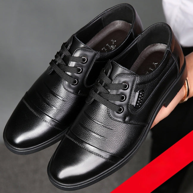 New All-matching Lace-up Leather Shoes Men Main Image