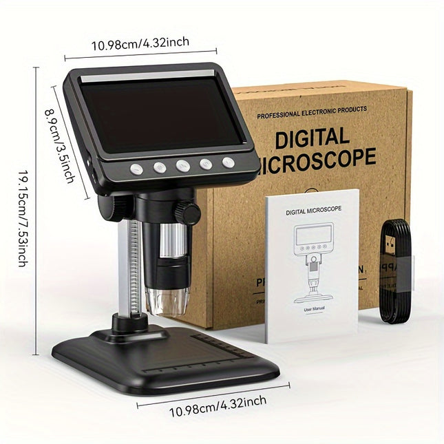 Inskam 50 1000X Digital Microscope With Stand Built Storage