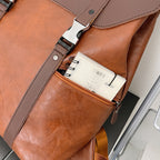 Large Capacity Schoolbag Flip PU Multifunctional