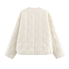 Temperament Women's Bow Quilted Coat