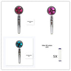 Propeller Driven Shower Head With Stop Button And Cotton Filter Turbocharged High Pressure Handheld Shower Nozzle