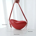 Peach Heart High Sense Girly Simplicity Crossbody Bag