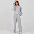 Fashion Casual Long Sleeve Sweater Suit