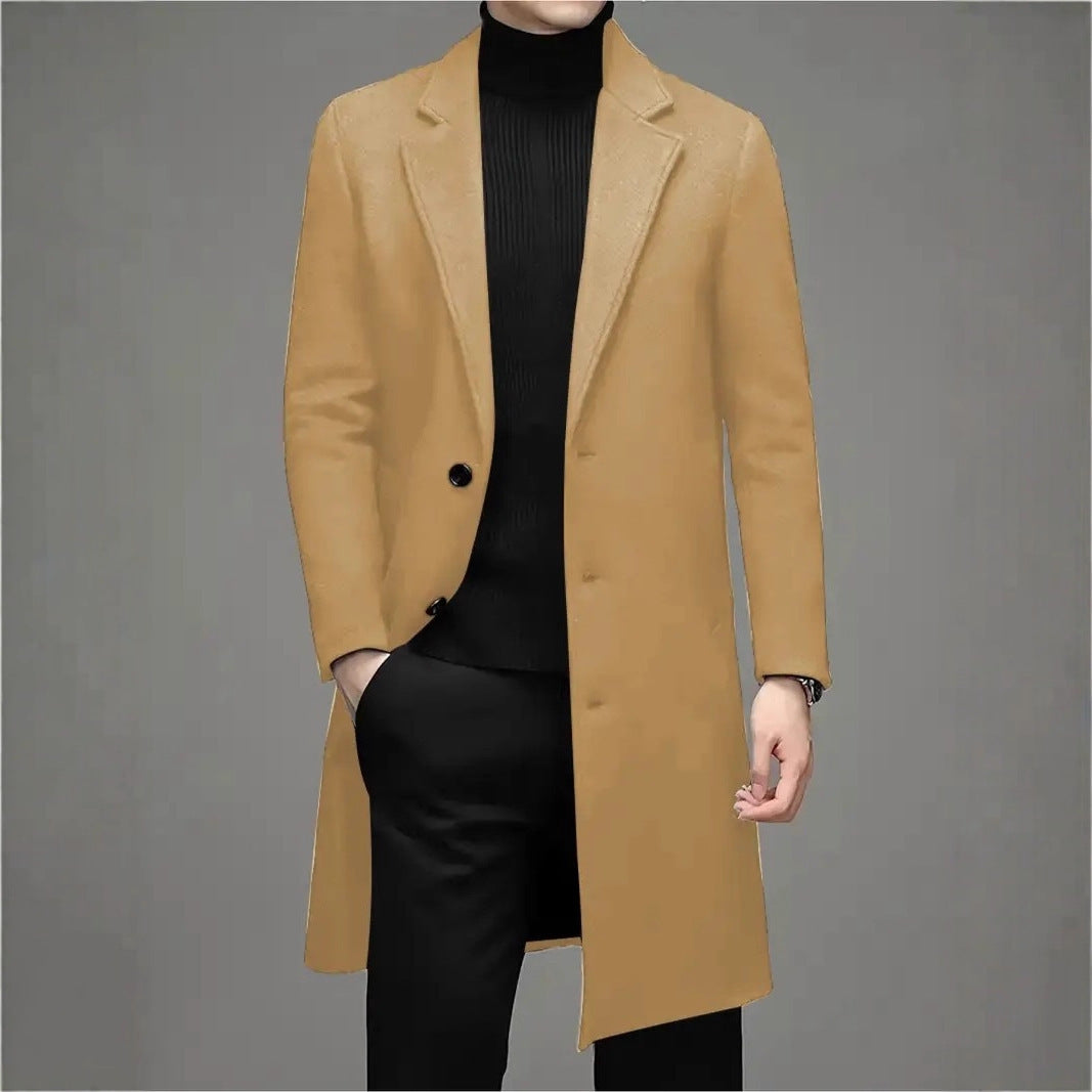 Men's Fashion Casual Slim-fit Woolen Coat