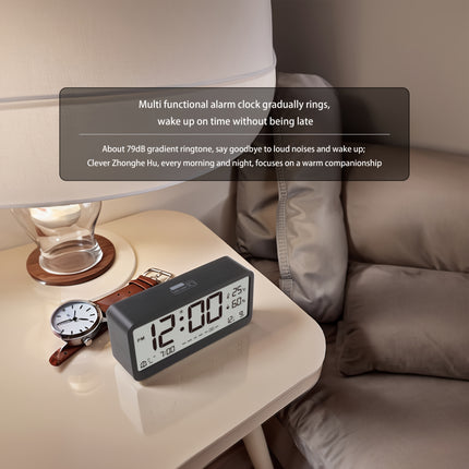 Digital Alarm Clock With Temperature Humidity Display