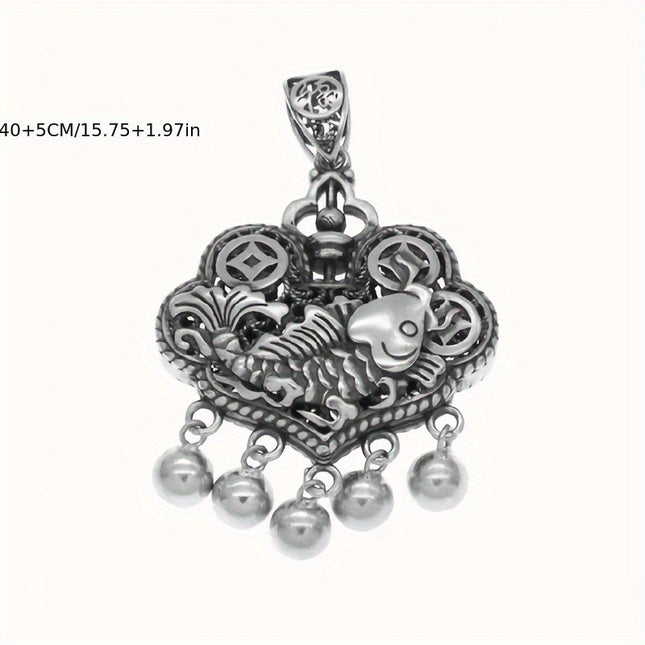925 Silver Minimalist Retro Unisex Jewelry Heart Pendant