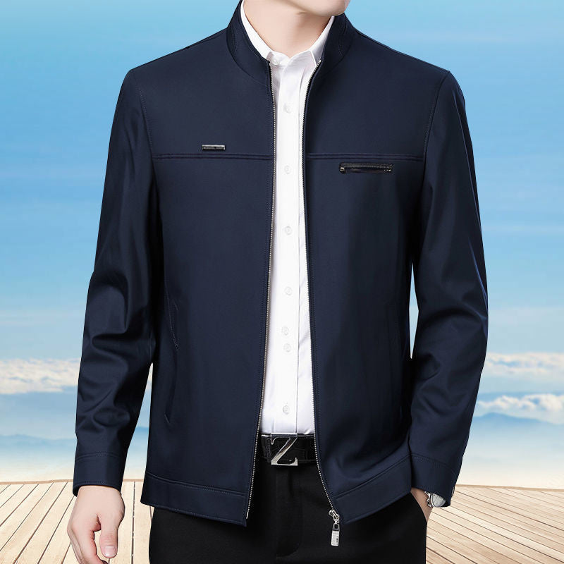 New Spring And Autumn Men's Coat Middle-aged And Elderly Jacket