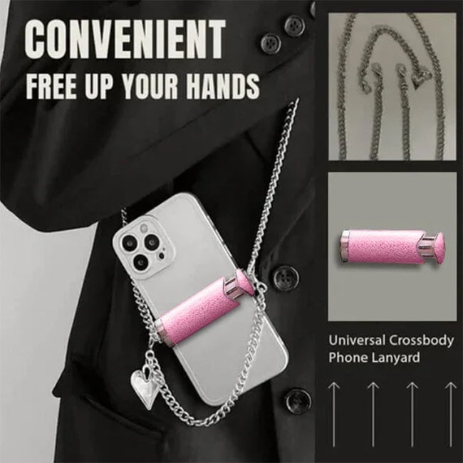 Universal Crossbody Phone Lanyard Chain Back Clip Detachable Main Image