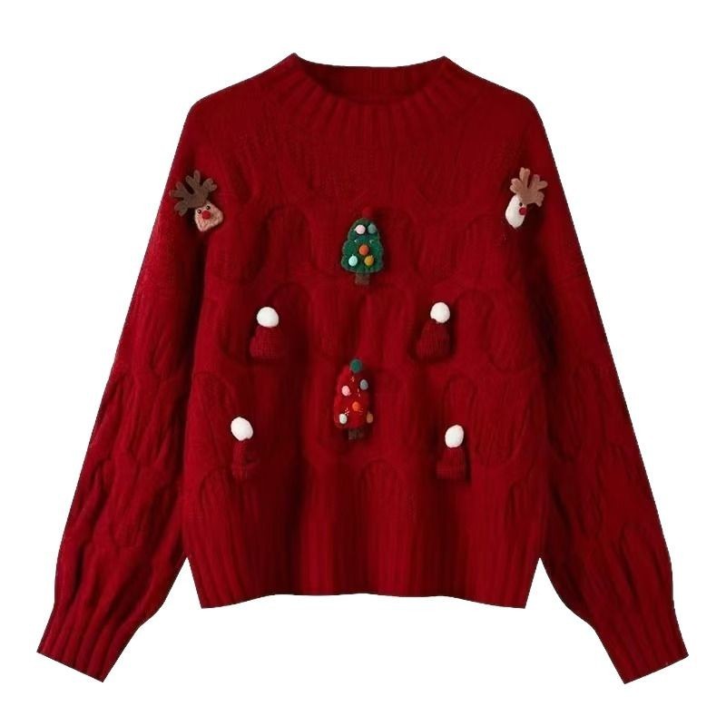 Western Style Loose Slimming Sweater Top