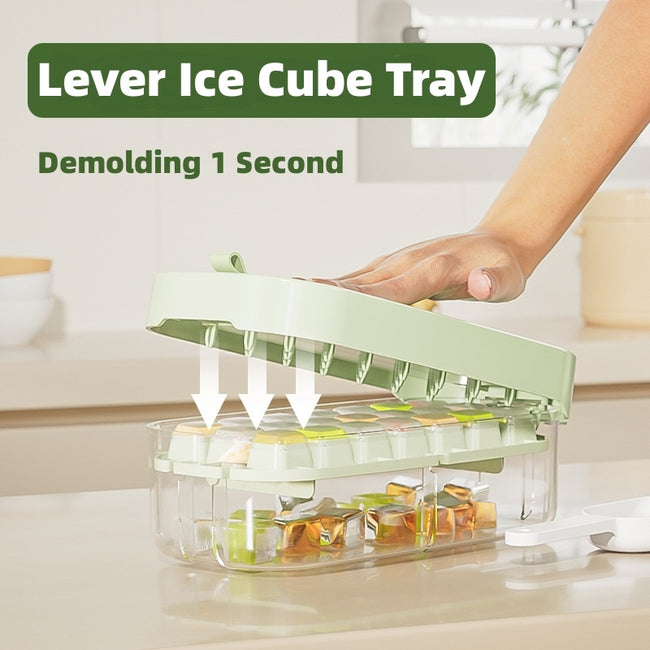 Ice Box Ice Cube Tray Grid High Capacity Food Grade Kitchen Gadgets Hover Image