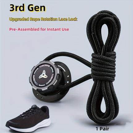 Six Set No Tie Shoe Locks Rotating Buckles For Sports Shoes