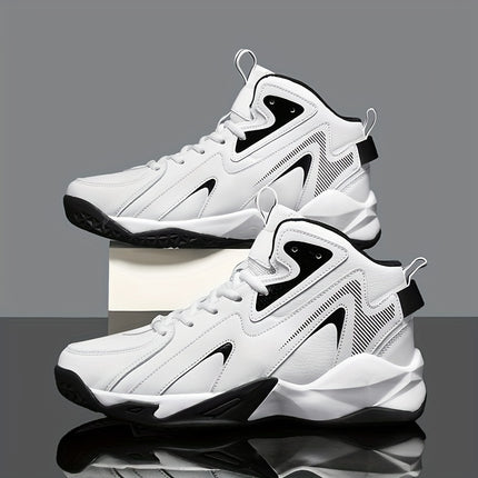 Mens All Season Basketball Shoes Microfiber Non Slip Rubber