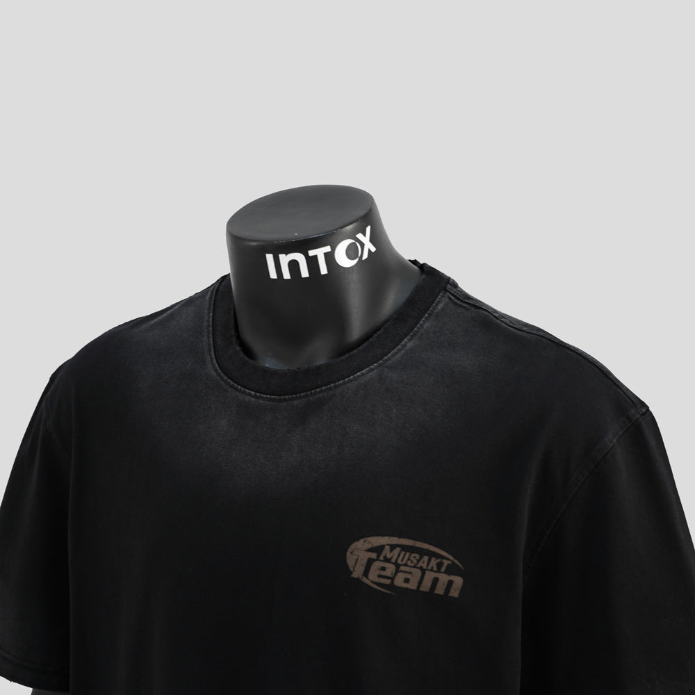 American Retro Heavy Short-sleeved T-shirt Men's Summer Loose