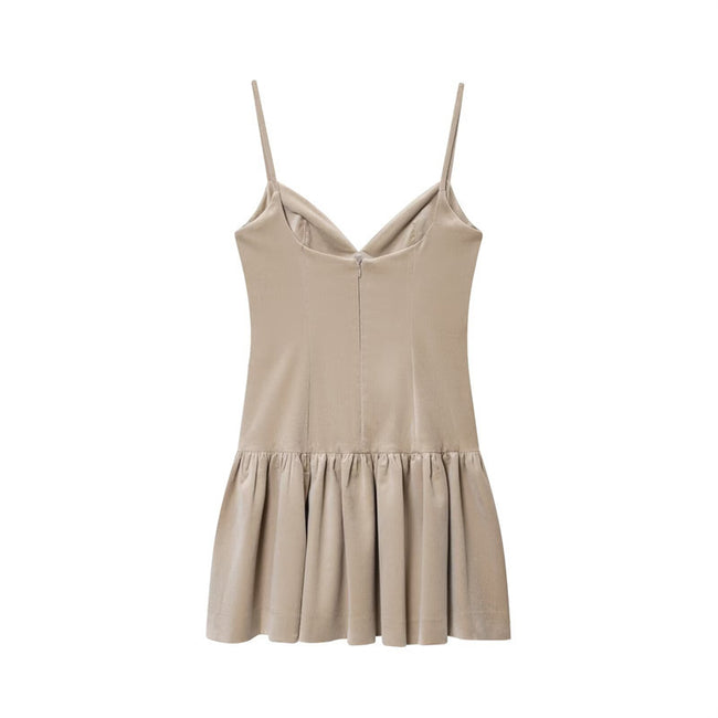 Women's Camisole Fluffy Short Dress Main Image
