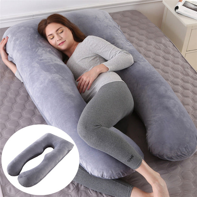 Summer Sleeping Support Pillow For Pregnant Women U Shape Maternity Pillows Pregnancy Ice Silk Hover Image