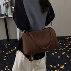 Retro Matte Simple Fashion All-match Large Capacity One-shoulder Portable Bowling Bag