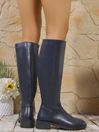 Plus Size Below The Knee High-top Boots
