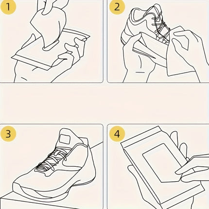 80 Pack Shoe Wipes Disposable Stain Removal For Shoes