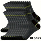 10 Pairs Of Dark Grey / One-size