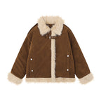 Women's American-style Retro Lamb Wool Coat