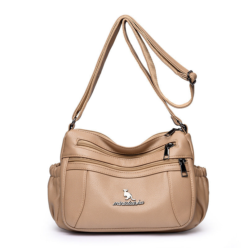 New Simple And Versatile Shoulder Large Capacity Multi Compartment Cross Body Bag
