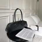 Women's Solid Color Korean-style Large Capacity Cowhide Leather Single-shoulder Bag