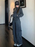 American Retro Sportswear Suit Women's Autumn Loose