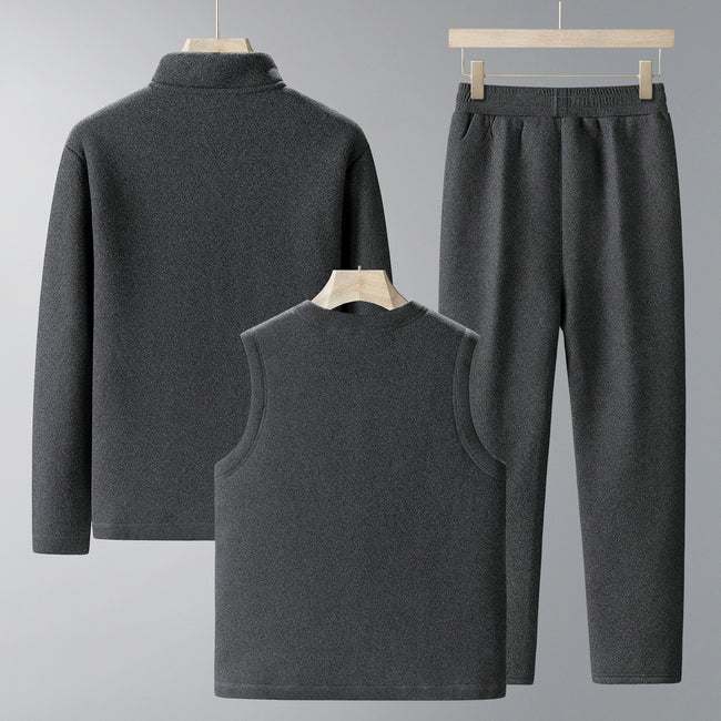 Men's Large Size Velvet Sport Suit Main Image