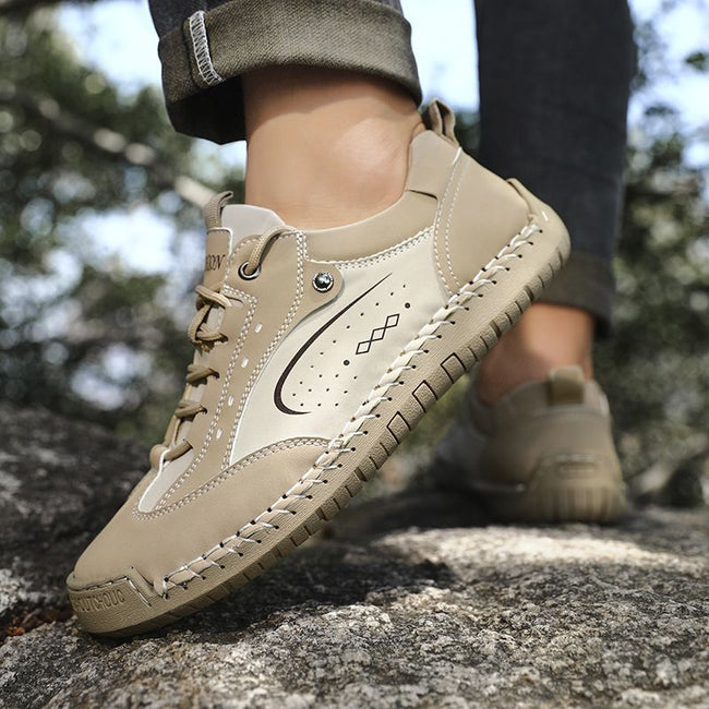 University Style Good-looking Outer Wear Handmade Stitching Casual Leather Shoes Main Image